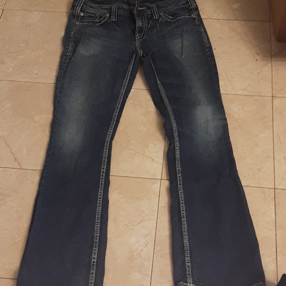 Silver boot cut jeans